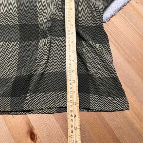 Vintage 80s Jac Dale Womens Green Plaid Cowl Neck Top Size 12/42 - Picture 12 of 12